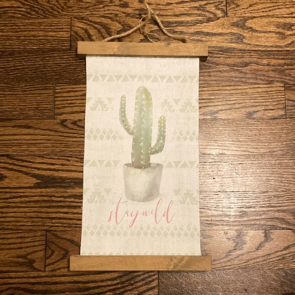 Other - Boho Cactus Wall Decor 13x8 inches